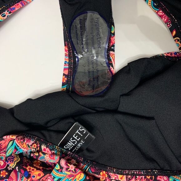 Sunsets Curve London Calling Shoreline Shirred Bikini Swim Bottom Plus Size 26 - Picture 8 of 9